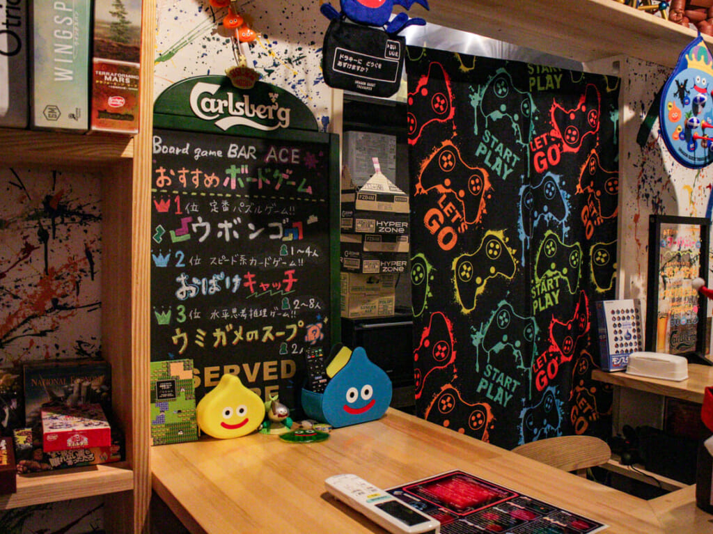 BORD GAME BAR「ACE」のカウンター