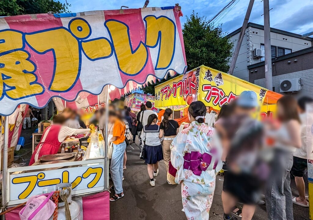 クレープの屋台