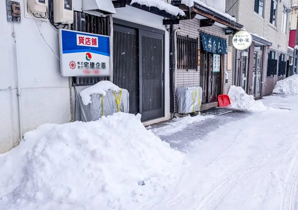 貸店舗となったお店