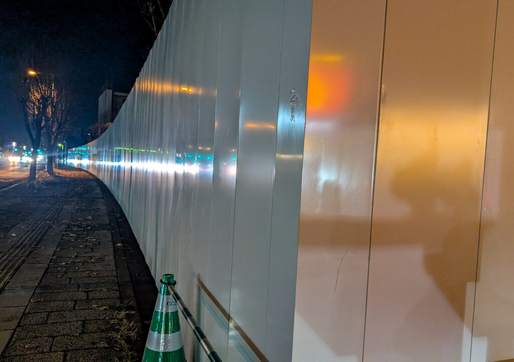 宮前の撤去工事周辺